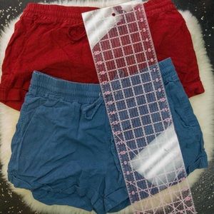 2 pair of short shorts